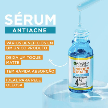 Sérum Facial Garnier Uniform & Matte Antiacne 15ml