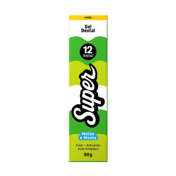 Gel Dental Cimed Super 12h Melão e Menta 90g Gel Dental Cimed Super 12h Melão e Menta 90g