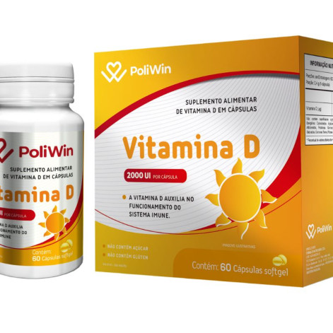 Poliwin Vitamina D 60 Capsulas Softgel
