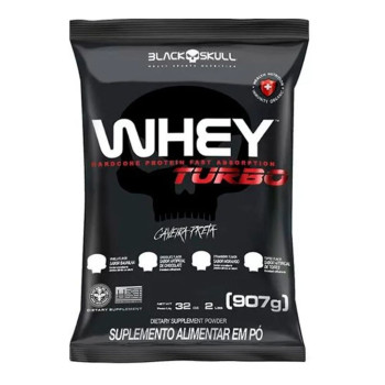 Whey Turbo Black Skull Baunilha 907g