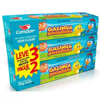 Pack Dental Inf Galinha Pint L3P2 50G