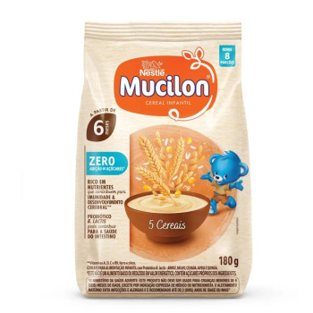 Mucilon 5 Cereais Com Quinoa Zero 180G