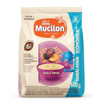 Mucilon Ameixa E Aveia 600G