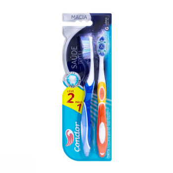 Escova Dental Condor Saude Total Macia L2P1