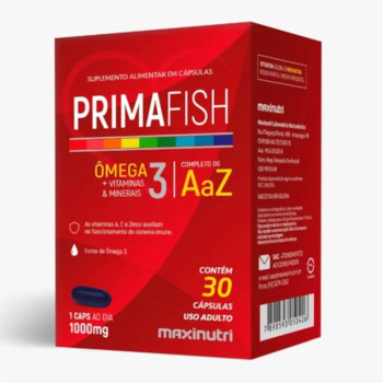Primafish Ômega 3 Polivitaminas e Minerais 60 Capsulas Maxinutri
