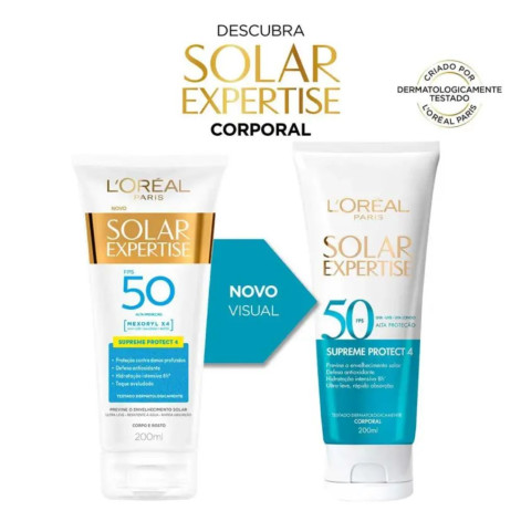 Protetor Solar Corporal FPS 50 L'Oreal Solar Expertise Supreme 200ml