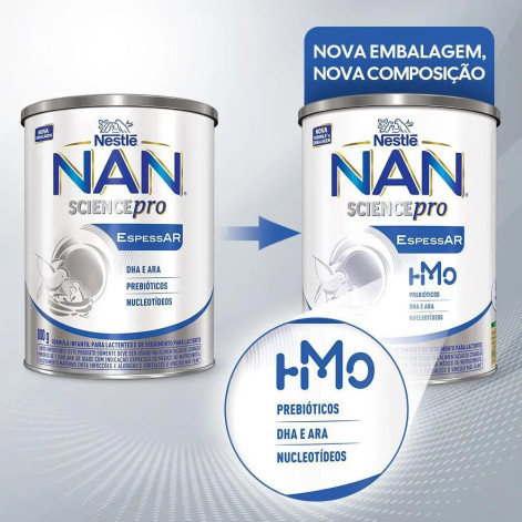 Fórmula Infantil NAN EspessAR Nestlé 0 a 12 meses 800g