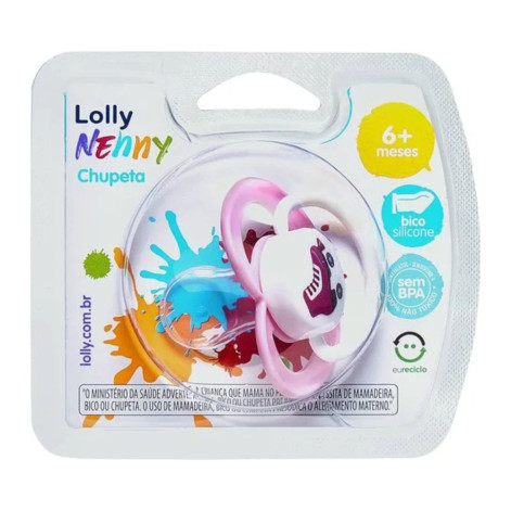 Chupeta Lolly Clean Sil Red T2 Rosa 5112-01