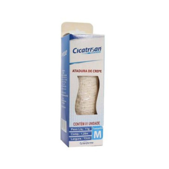 Atadura Crepe Cicatrisan 12cm x 1,20m - 1 Unidade Atadura Crepe Cicatrisan 12cm x 1,20m - 1 Unidade