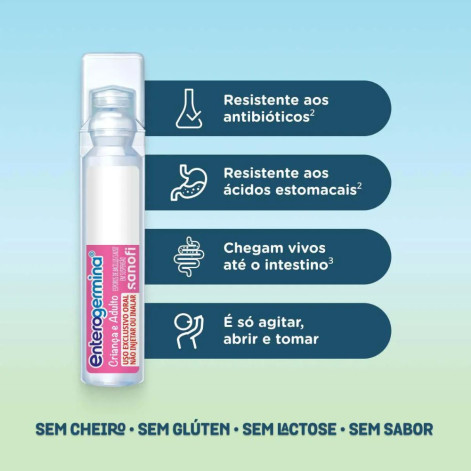  Probiótico Enterogermina 10 frascos de 5ml