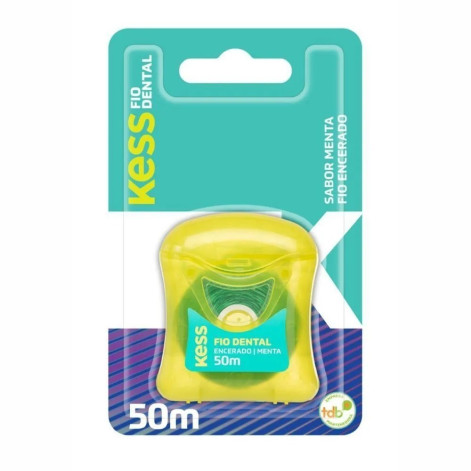 Fio Dental Kess Encerado Menta 50M