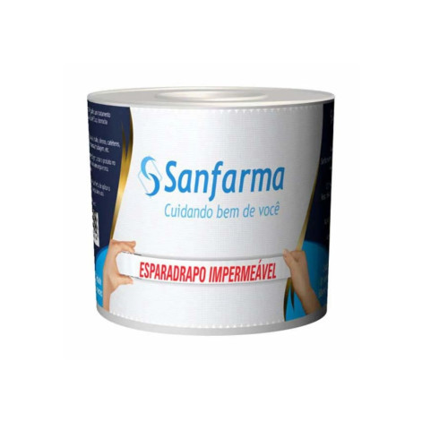 Esparadrapo Impermeável Sanfarma com 50mm x 4,5m 1 Unidade
