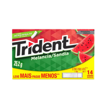 Trident Melancia 14 unidades 25,2g