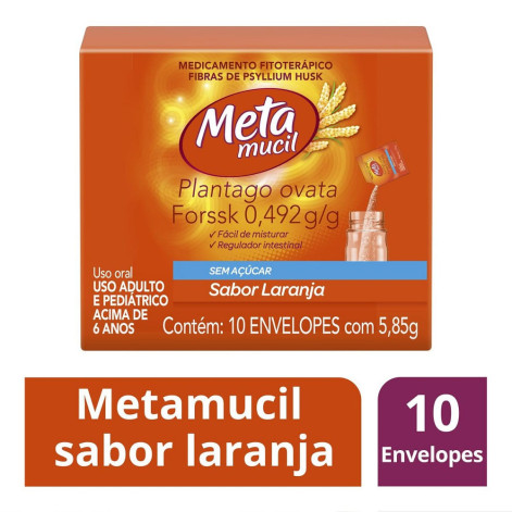 Metamucil Laranja C/10 Saches