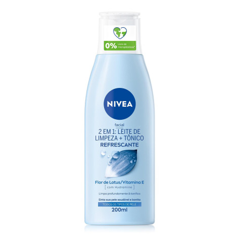 Loção Facial Nivea Visage Leite de Limpeza e Tônico 2 em 1 200ml