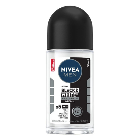 Desodorante Roll-On Nivea 50ML Masc Black