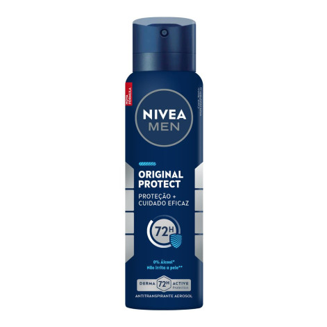 Desodorante Antitranspirante Aerosol Nivea Men Original Protect 72h 200ml