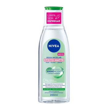 Água Micelar Nivea 7 em 1 Efeito Matte 200ml