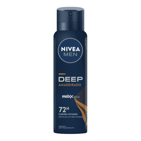 Desodorante Aerosol Nivea 150ML Deep Amadeirado Masc