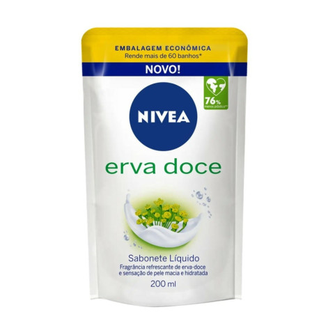 Refil Sabonete Líquido Nivea Erva Doce 200ML(Nva)