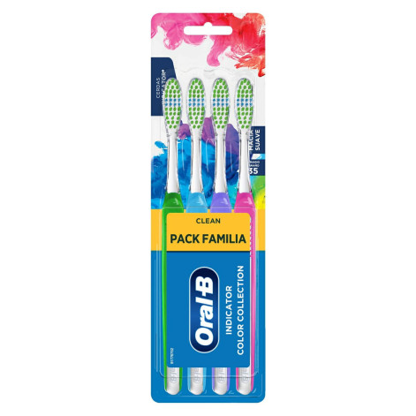 Escova Dental Oral B Indic Familia C/4Un