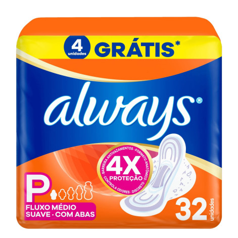 Absorvente Always Super Prot Suave C/Ab 32U