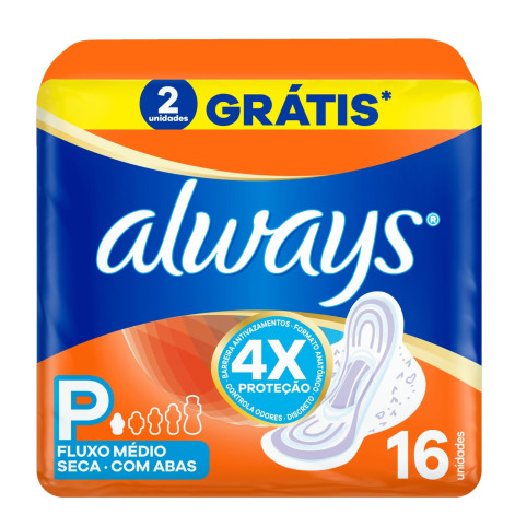 Absorvente Always Super Prot Seca C/Ab 16Un