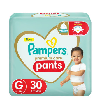 Fralda Pampers Pants Prem Care G 30Un