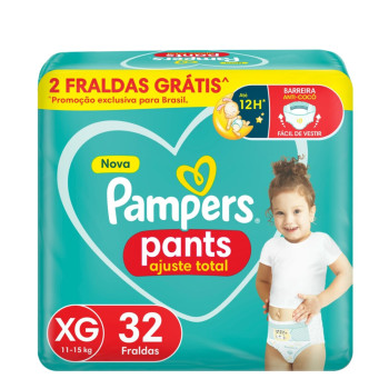 Fralda Pampers Pants Mega Xg 32Un