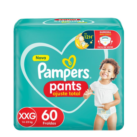 Fralda Pampers Pants Bag Xxg 60Un