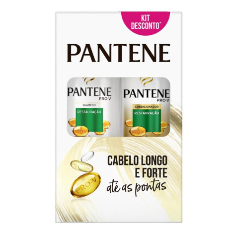 Kit Shampoo 350ML+Condicionador 175ML Pantene Restauracao