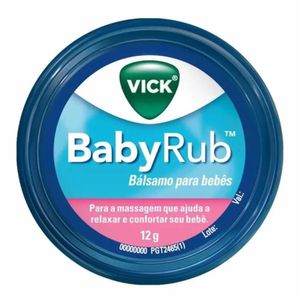 Vick BabyRub Bálsamo Infantil com Camomila e Aloe Vera 12g