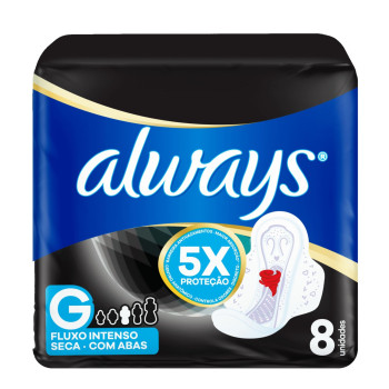 Absorvente Always Noite Tranq Seca C/Ab 8 Un
