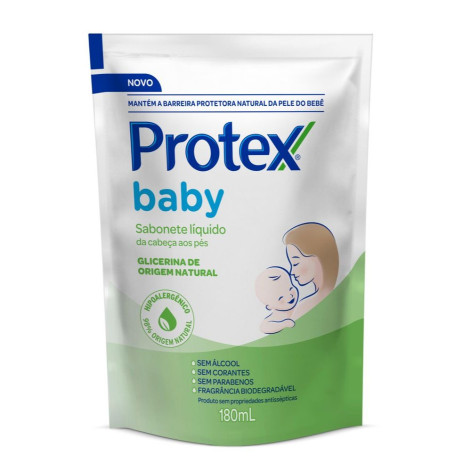 Refil Sabonete Líquido Protex Baby Glic 180ML(Clg