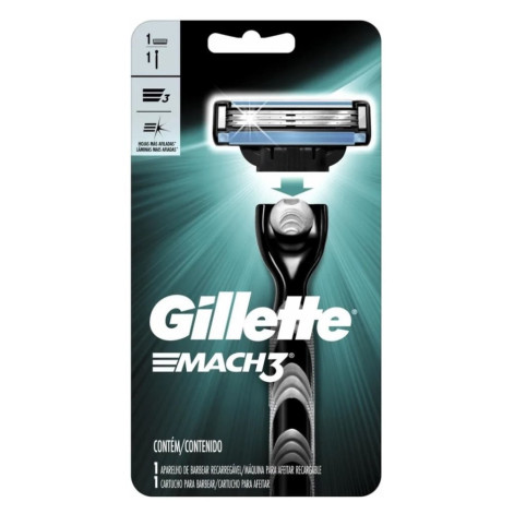 Aparelho de Depilar Gillette Mach3 Reg C/1Un