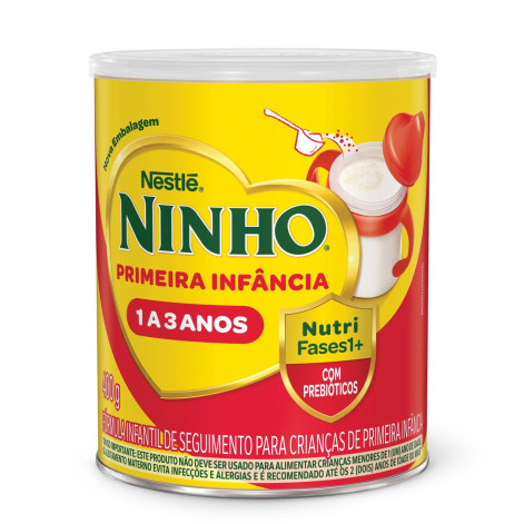 Fórmula Infantil Ninho Fases 1+ Nestlé 1 a 3 anos 400g