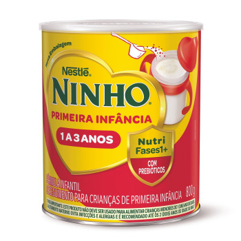 Leite Ninho 800G Fases 1+ Prebio Lepo