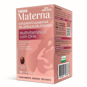 Materna Suplemento Multivitaminico Dha 30 Capsulas