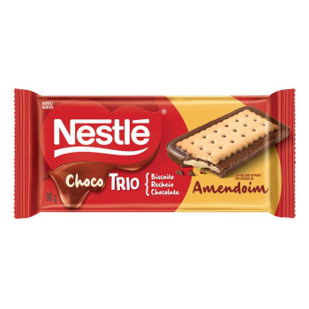 Choc Nestle Chocotrio Pasta De Amendoim 90G