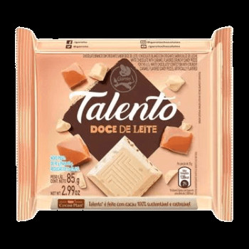 Talento Choc Branco Doce De Leite 85G