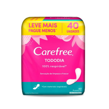 Protetor Carefree Todo Dia Sem Abas 40 Unidades Johnsons