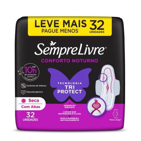 Absorvente Sempre Livre Not Seca 32Un