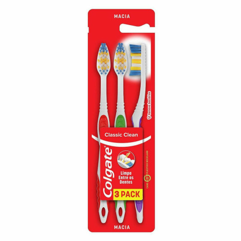 Pack Escova Dental Colg Classic Cl C/3(Clg)