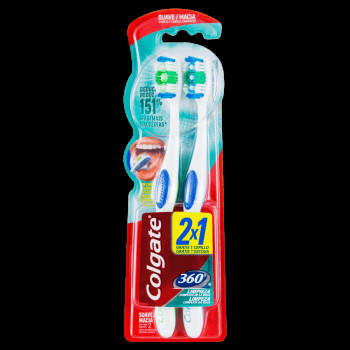 Escova Dente Colgate 360 Mac L2P1