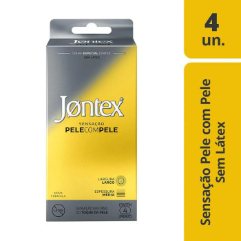 Camisinha Jontex Pele/Pele C/4 Un