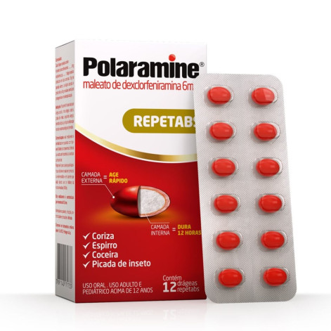 Polaramine 6mg 12 Drágeas