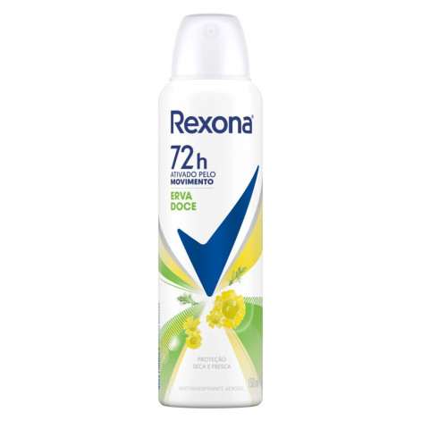 Desodorante Aerosol Rexona Fem Erva Doce 150ML