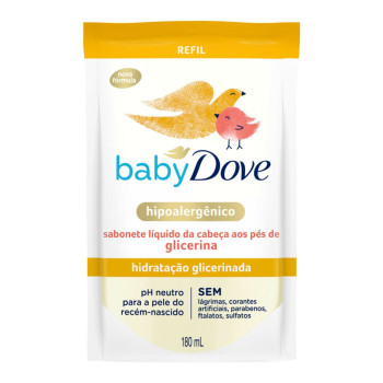 Sabonete Líquido Dove Baby Hid Glic Ref 180ML