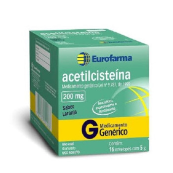 Genérico Acetilcisteina 200Mg Adt C/16 Env