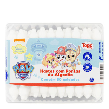 Hastes C/Pontas Topz Baby Patr Canina 50Un